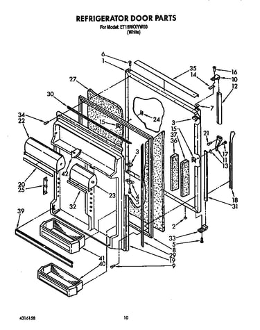 Refrigerator door
