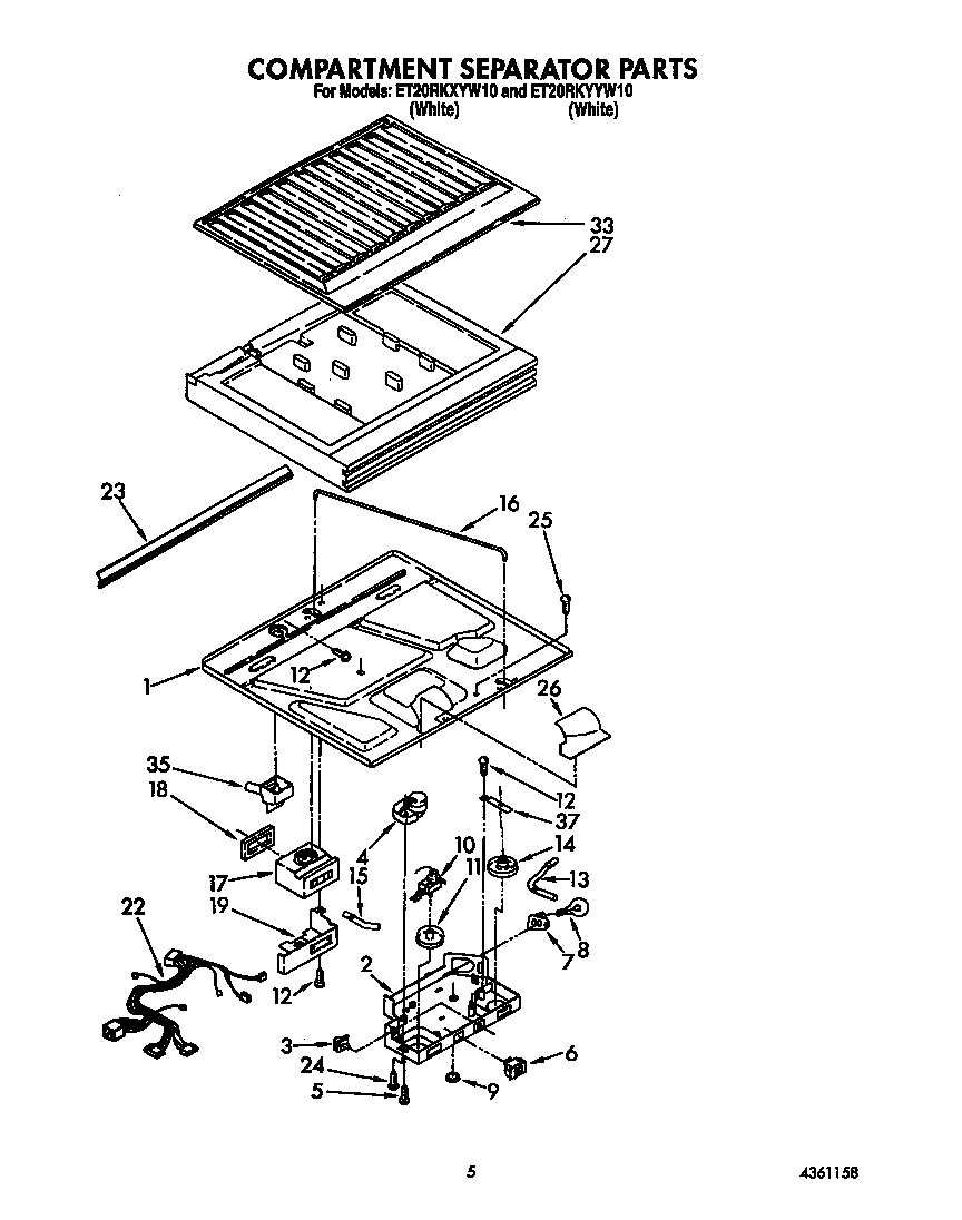 Compartment separator