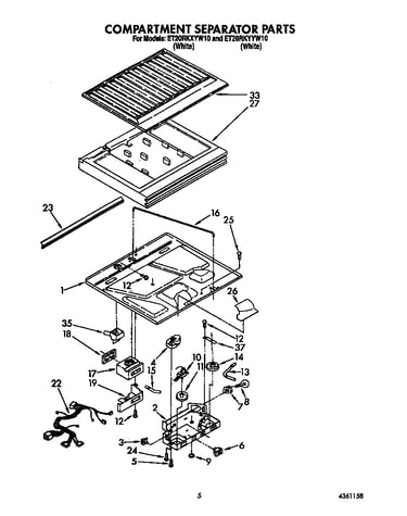Compartment separator