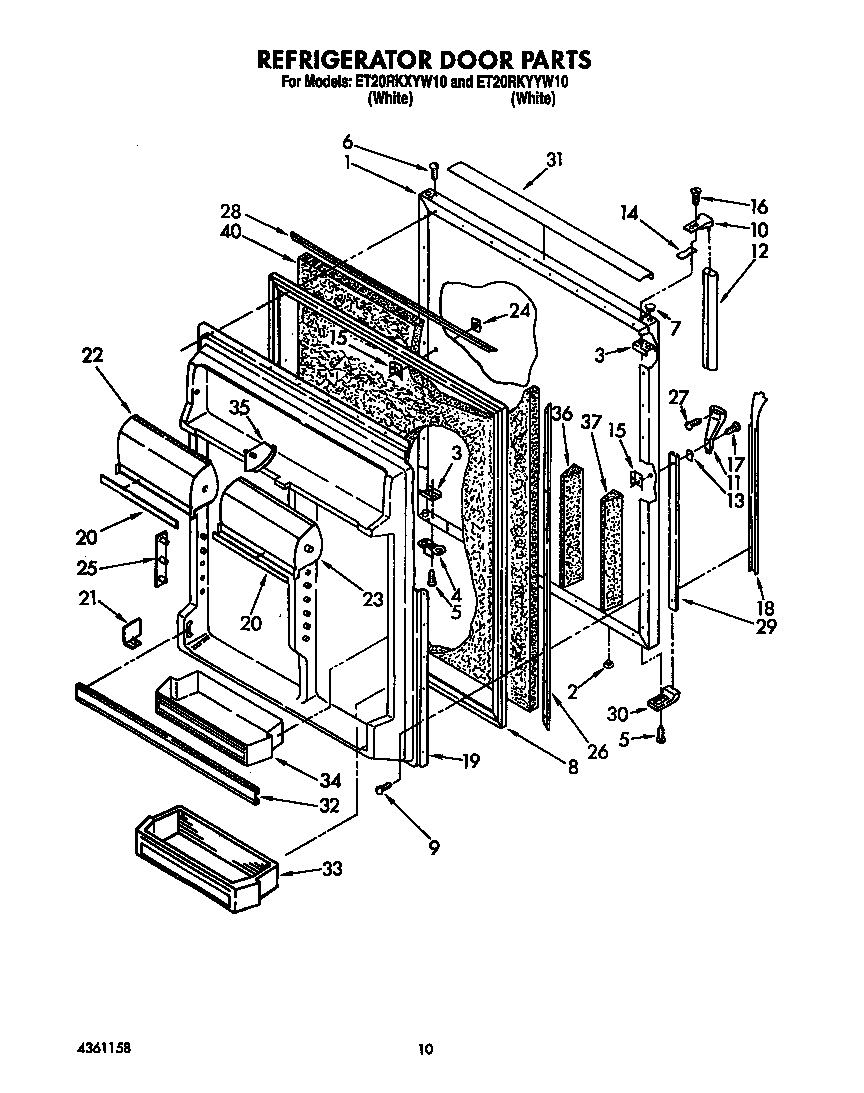 Refrigerator door
