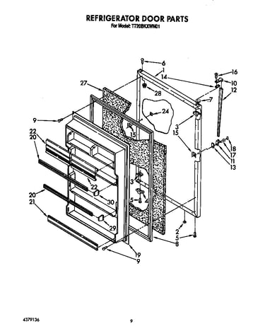 Refrigerator door