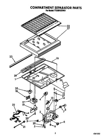 Compartment separator