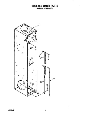 Freezer liner