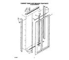 KitchenAid KSRF36DTX10 cabinet trims and breaker trim diagram