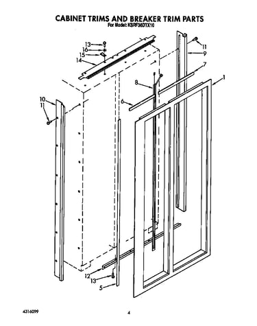 Cabinet trims and breaker trim