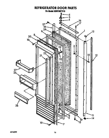 Refrigerator door