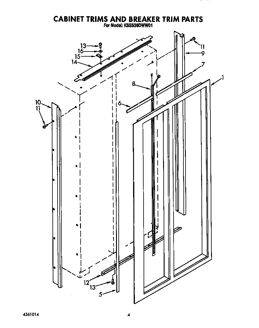 Cabinet trims and breaker trim