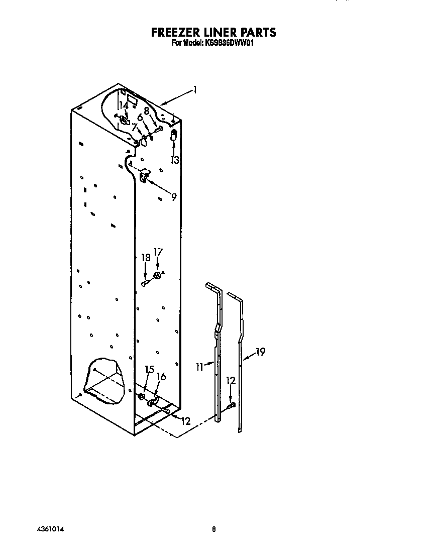 Freezer liner