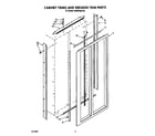 KitchenAid 4KSRF36DTX2 cabinet trims and breaker trim diagram