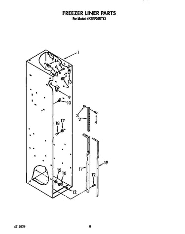 Freezer liner