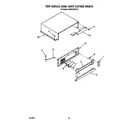 KitchenAid 4KSRF36DTX2 top grille and unit cover diagram