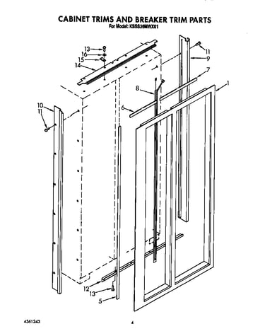 Cabinet trims and breaker trim parts