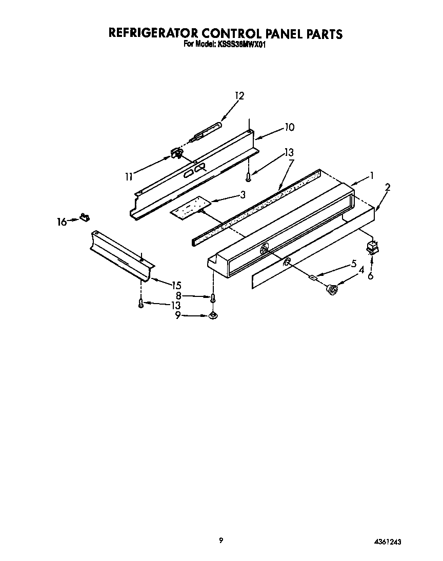 REFRIGERATOR CONTROL PANEL