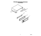 KitchenAid KSSS36MWX01 top grille and unit cover diagram