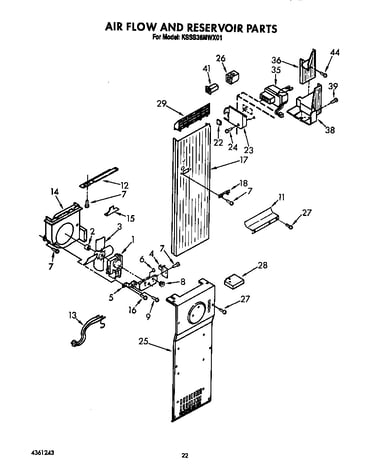 Air flow and reservoir