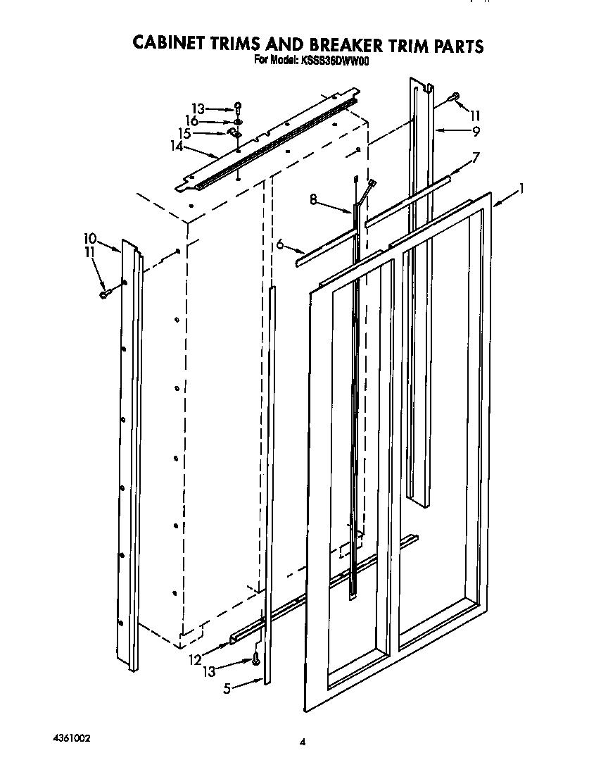 Cabinet trims and breaker trim