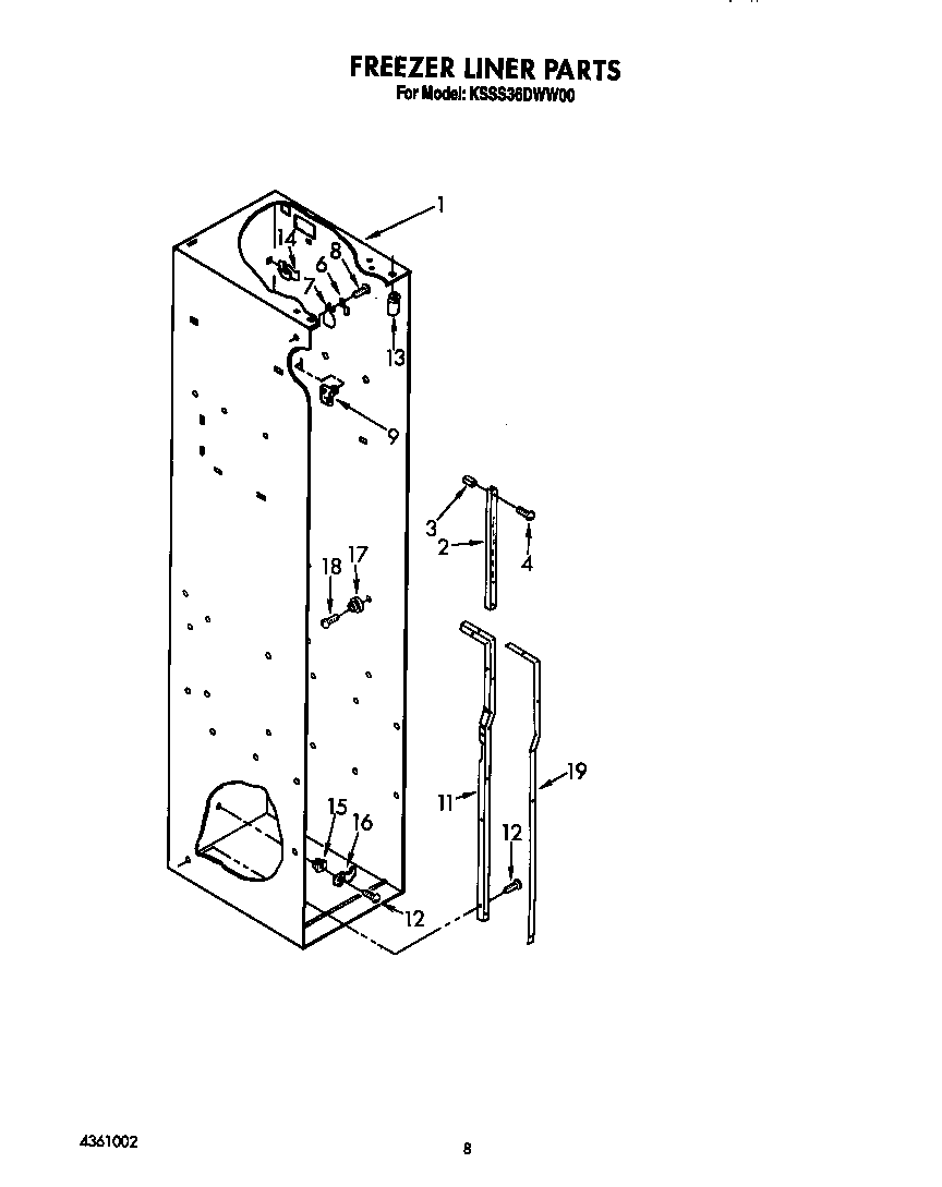 Freezer liner