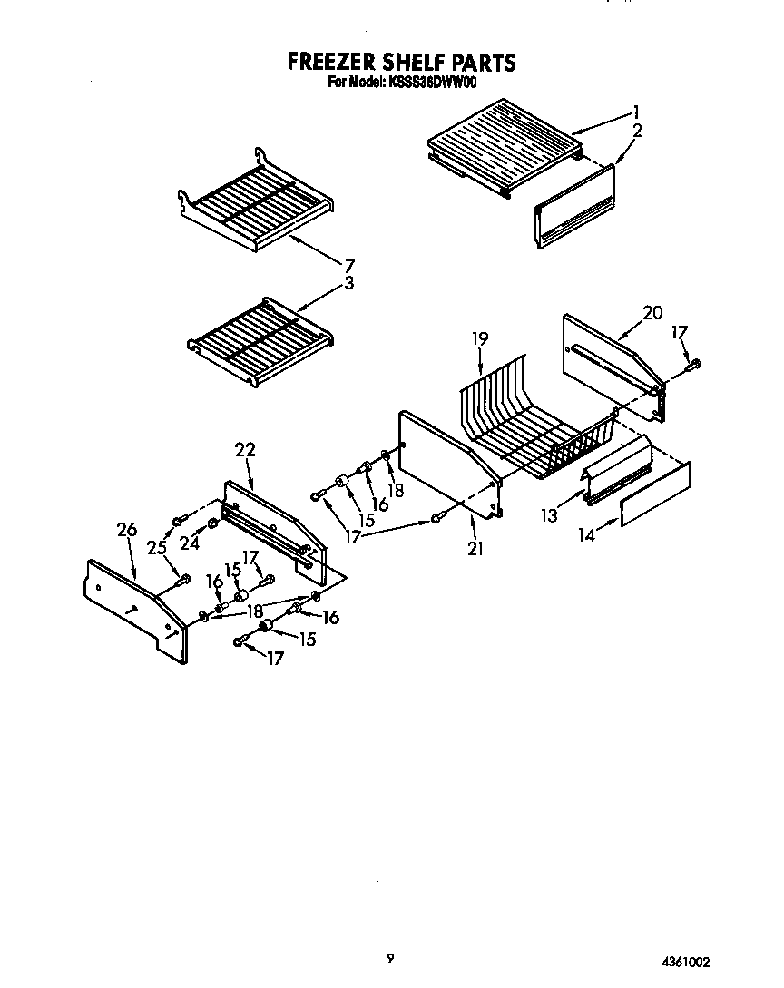 Freezer shelf