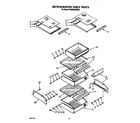 KitchenAid KSSS36DWW00 refrigerator shelf diagram