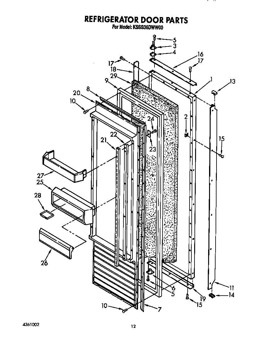 Refrigerator door