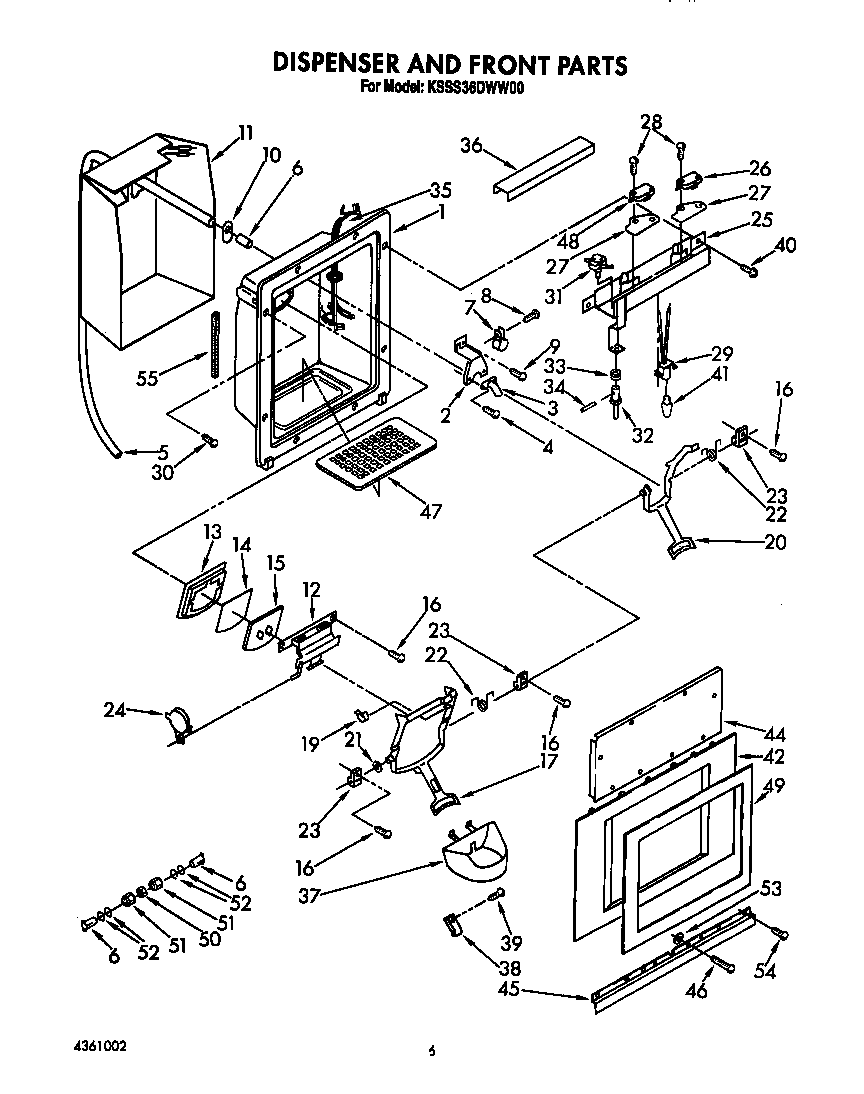 DISPENSER AND FRONT