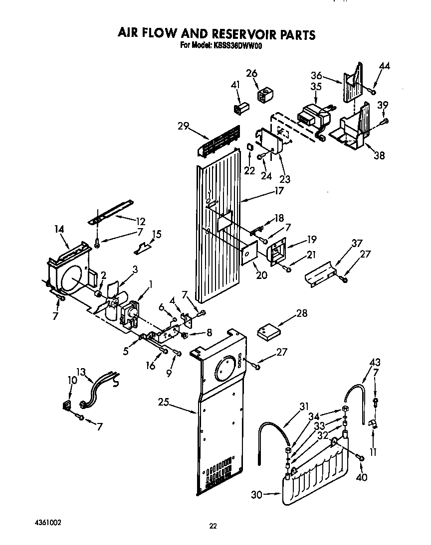 Air flow and reservoir