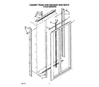 KitchenAid KSSS36DWW02 cabinet trims and breaker trim diagram
