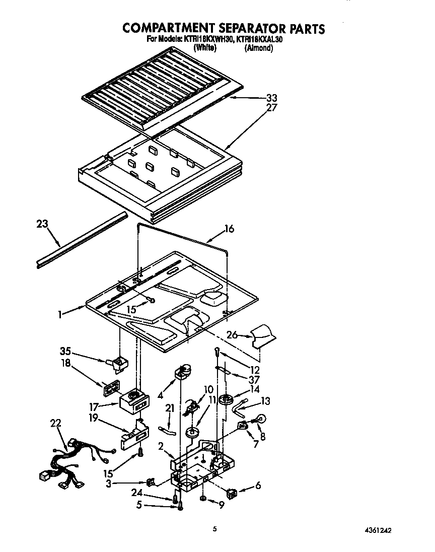 Compartment separator