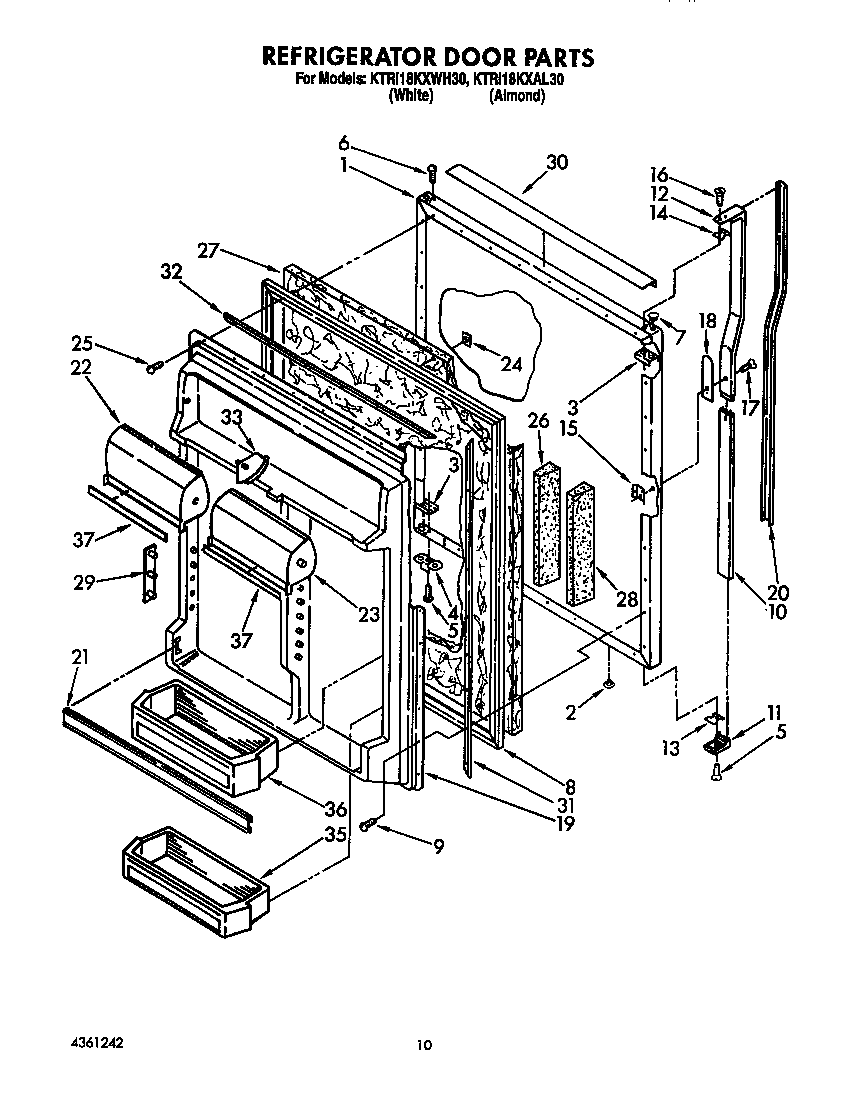 Refrigerator door
