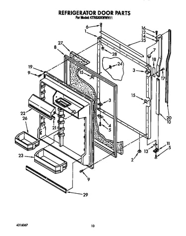 Refrigerator door