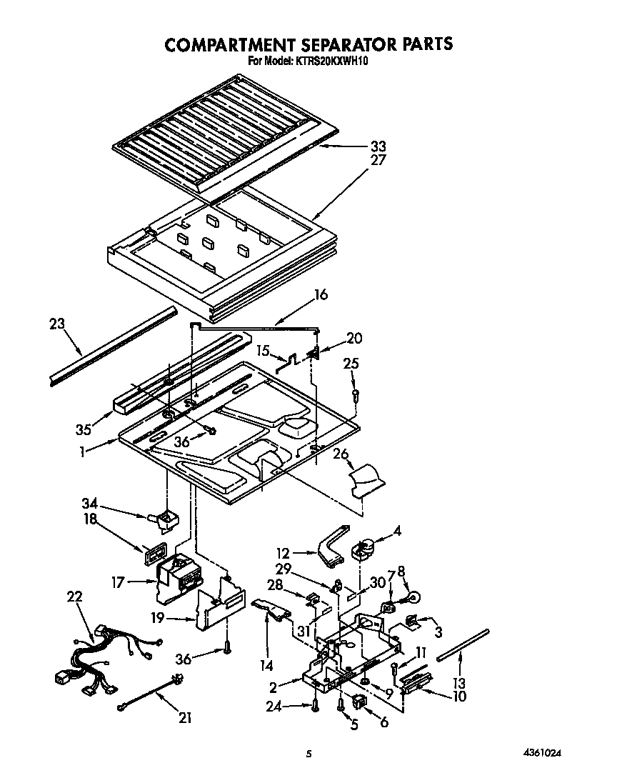 Compartment separator