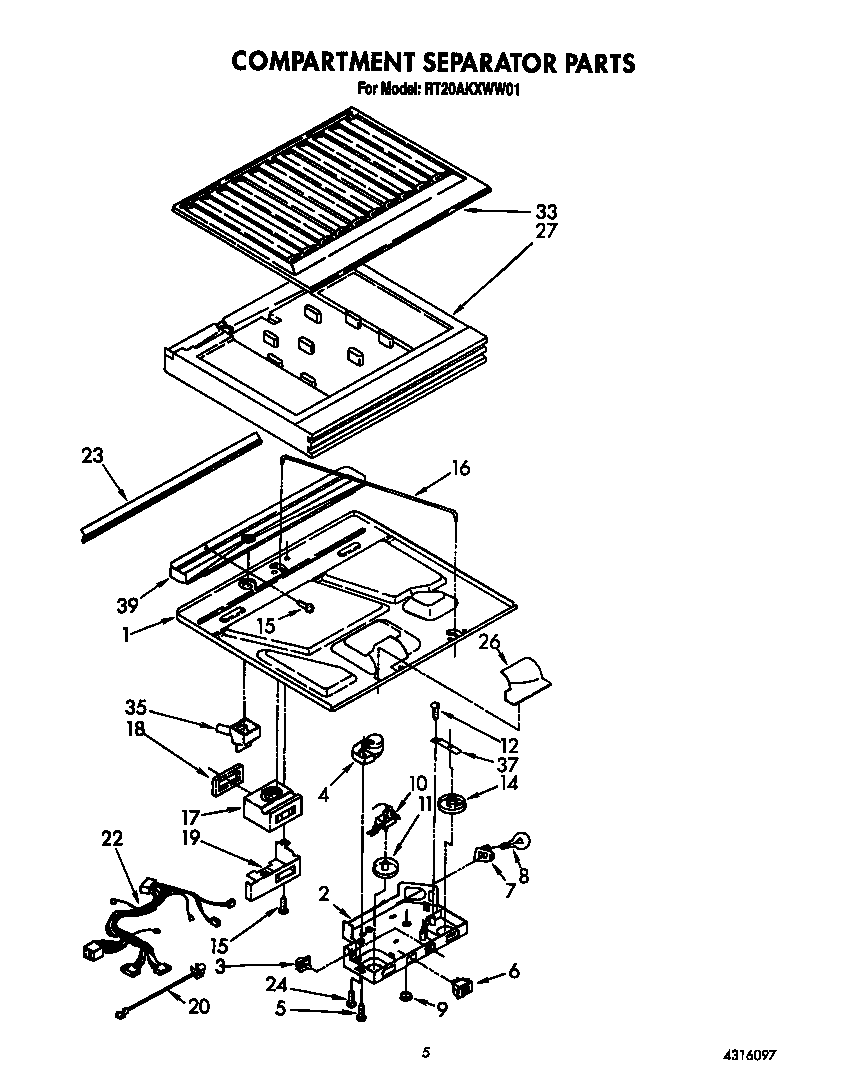 Compartment separator