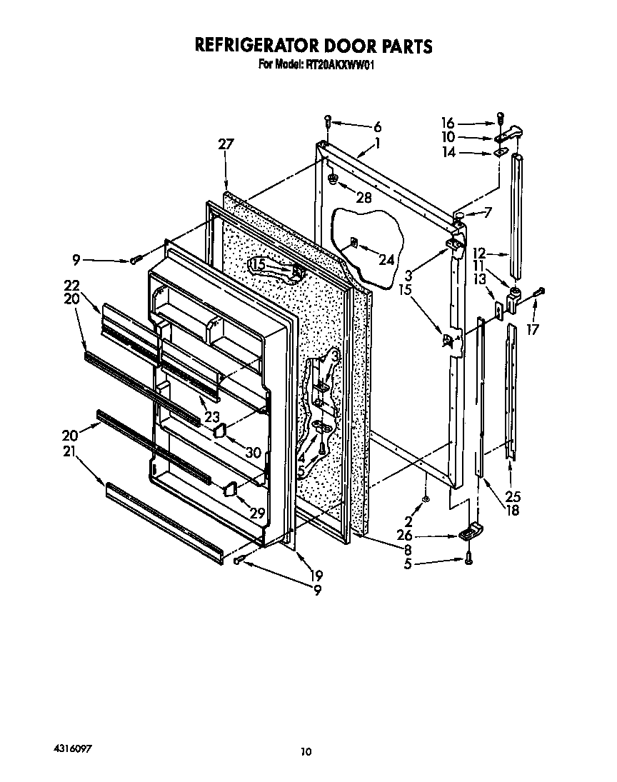 Refrigerator door