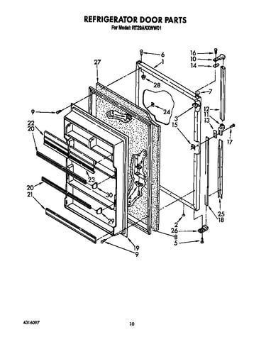 Refrigerator door