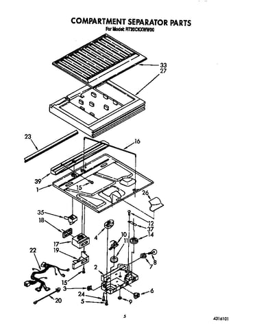 Compartment separator