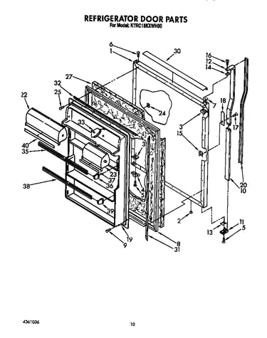 Refrigerator door