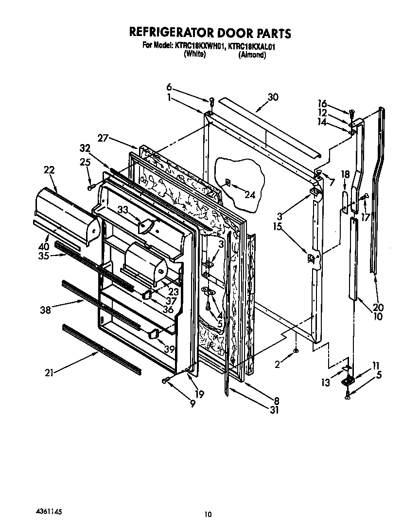Refrigerator door