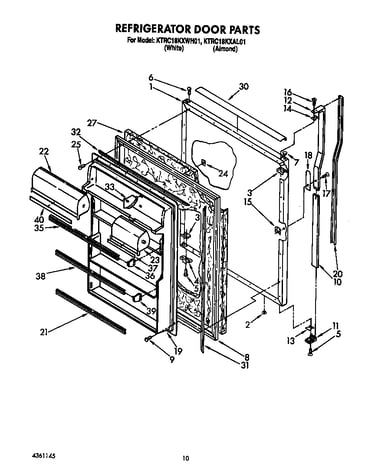 Refrigerator door