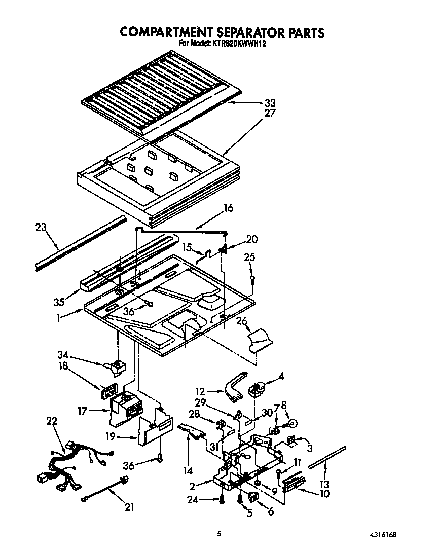 Compartment separator