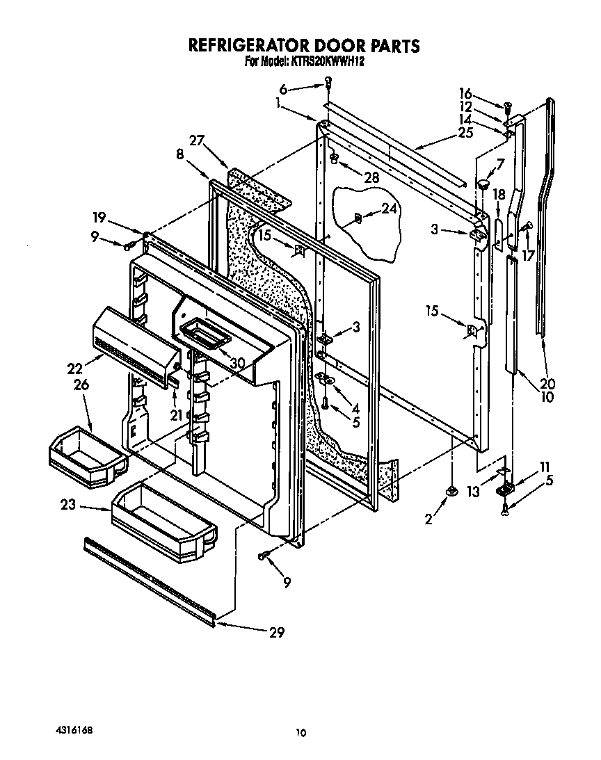 Refrigerator door