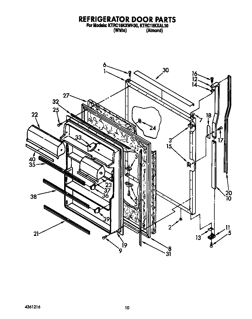 Refrigerator door