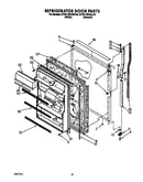Refrigerator door