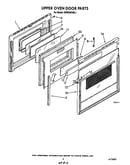 Upper oven door