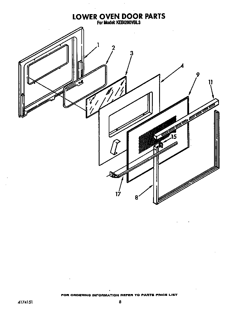Lower oven door