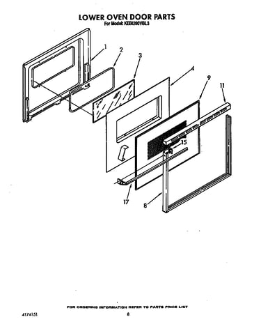 Lower oven door