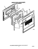Upper oven door