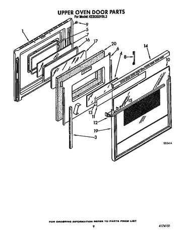 Upper oven door