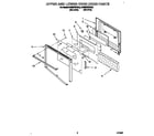KitchenAid KEBS276YWH3 upper and lower oven door diagram