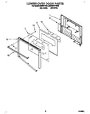 Lower oven door