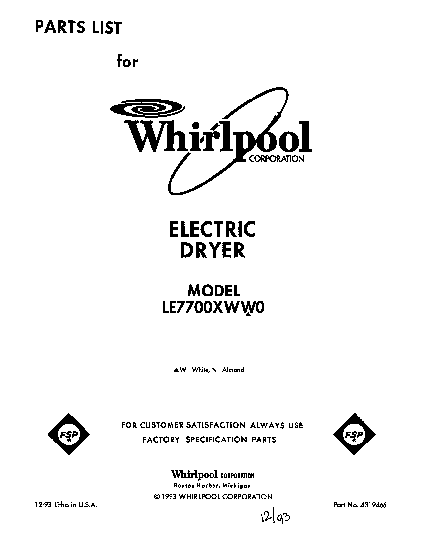 Parts diagram